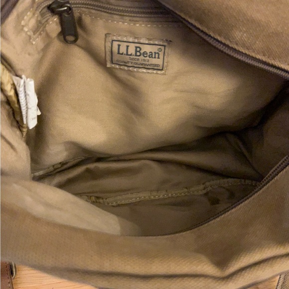 L.L. Bean Canvas & Leather Messenger Bag - Picture 7 of 13